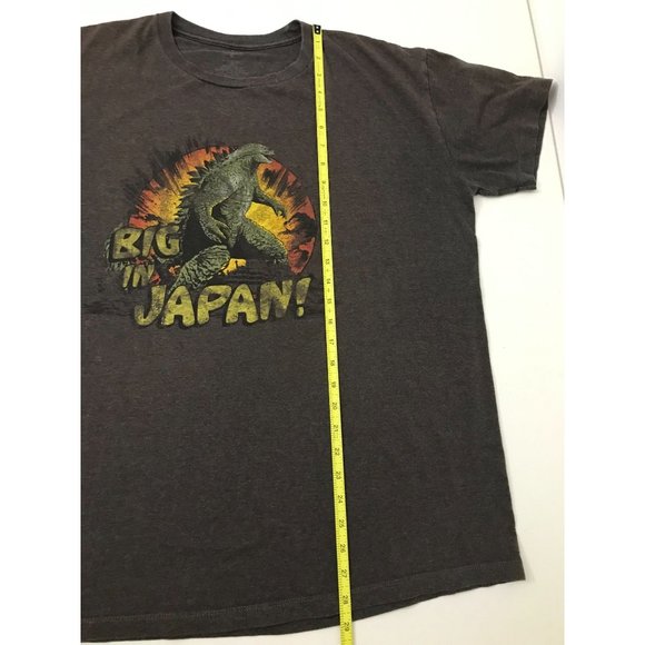 Godzilla Big In Japan Mens XL Brown T Shirt *12 - Picture 3 of 4